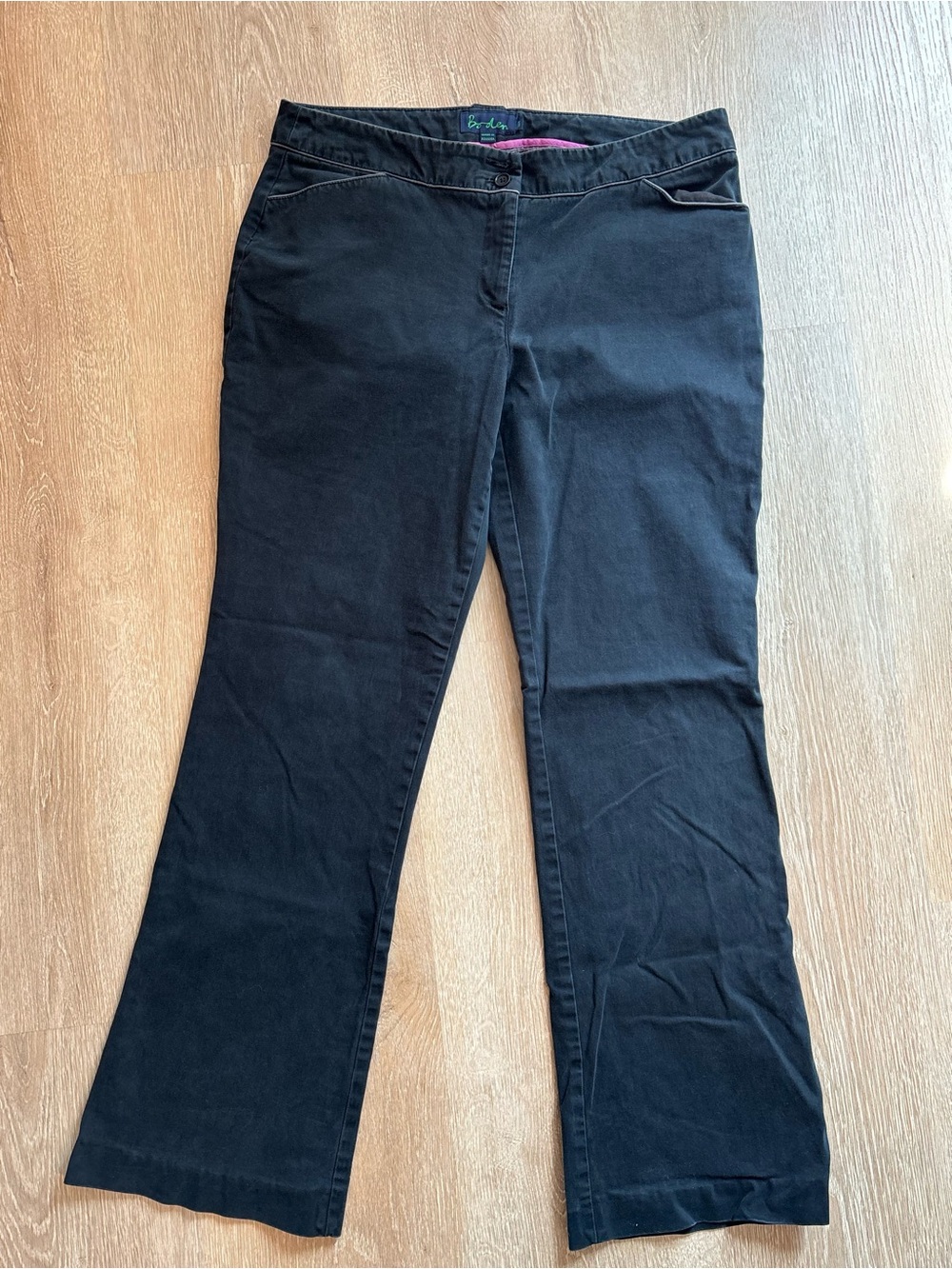 Boden Black Women's Bootcut Slacks Pants Size 14